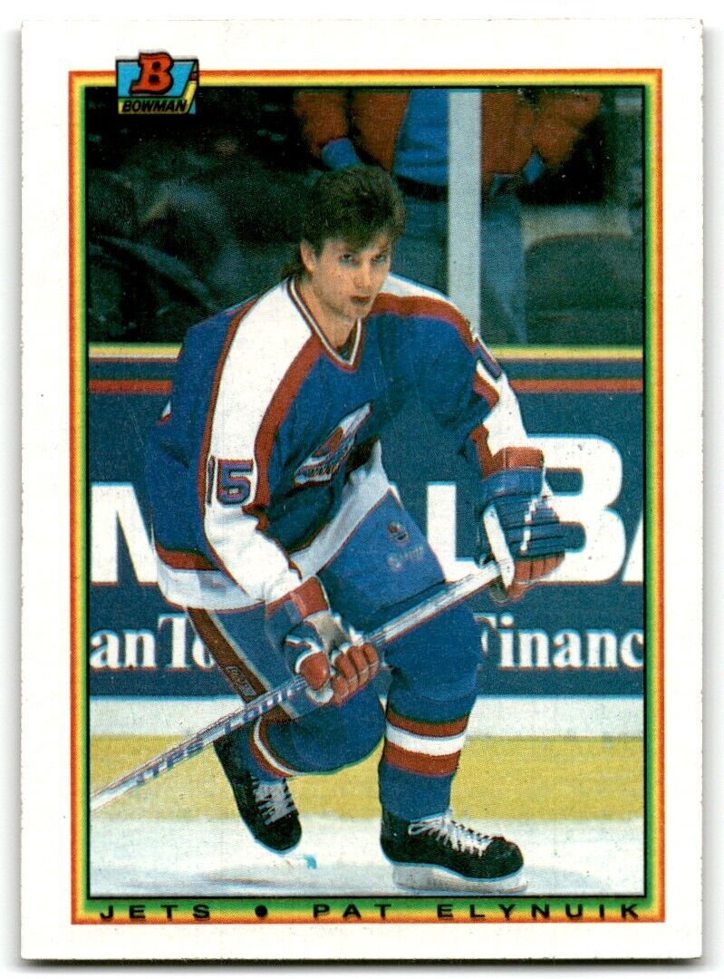 1990-91 Bowman Pat Elynuik Winnipeg Jets #137