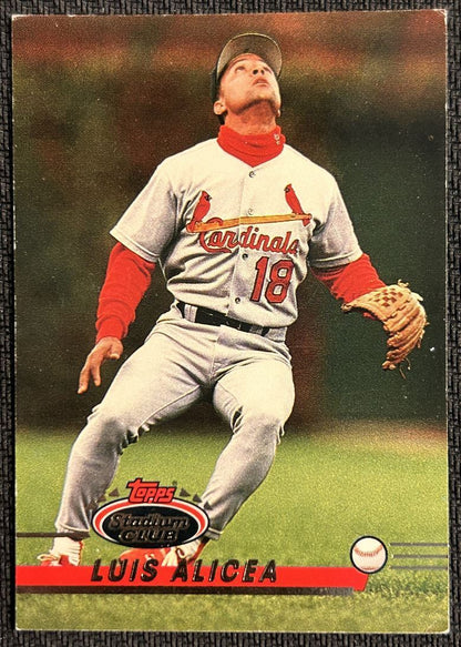 1993 Topps Stadium Club Luis Alicea St. Louis Cardinals #178