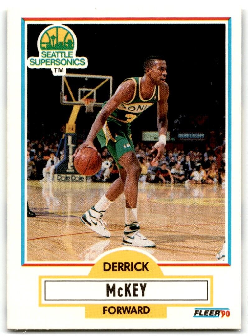 1990-91 Fleer Derrick McKey Seattle SuperSonics #180