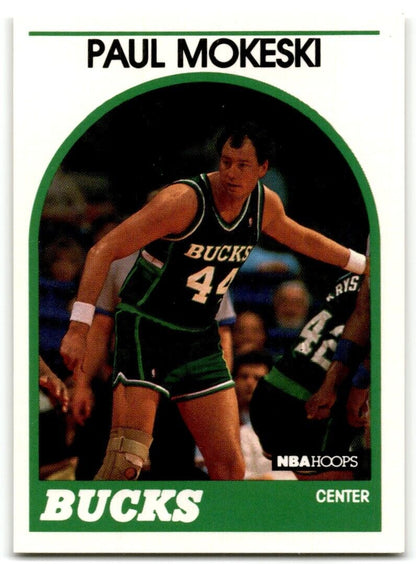 1989-90 Hoops Paul Mokeski Milwaukee Bucks #42