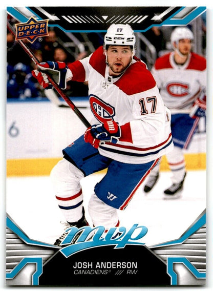 2022-23 Upper Deck MVP Josh Anderson Montreal Canadiens #165