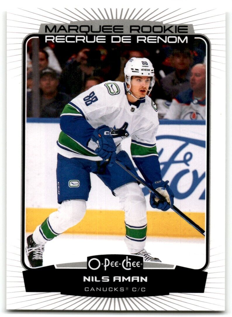 2022-23 O-Pee-Chee Nils Aman Rookie Vancouver Canucks #584