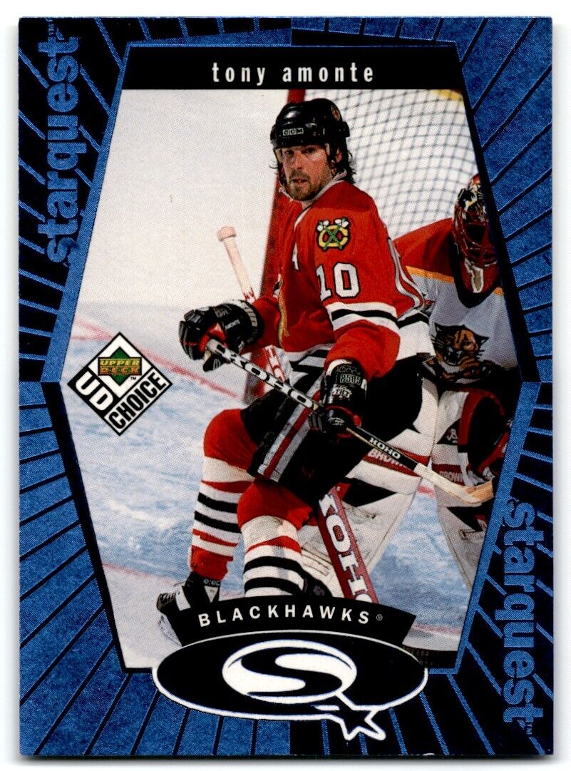 1998-99 UD Choice StarQuest Blue Tony Amonte Chicago Blackhawks #SQ26