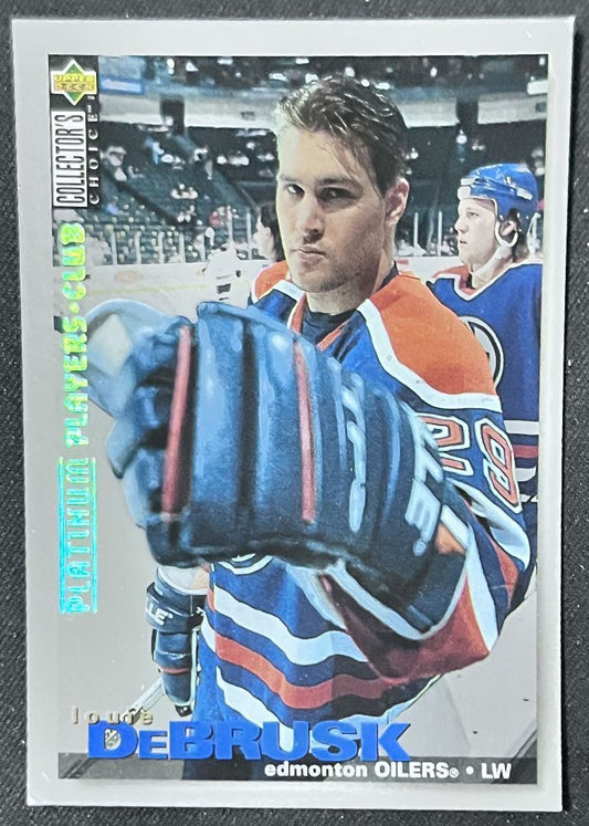 1995-96 Collector's Choice Louie DeBrusk Edmonton Oilers #87