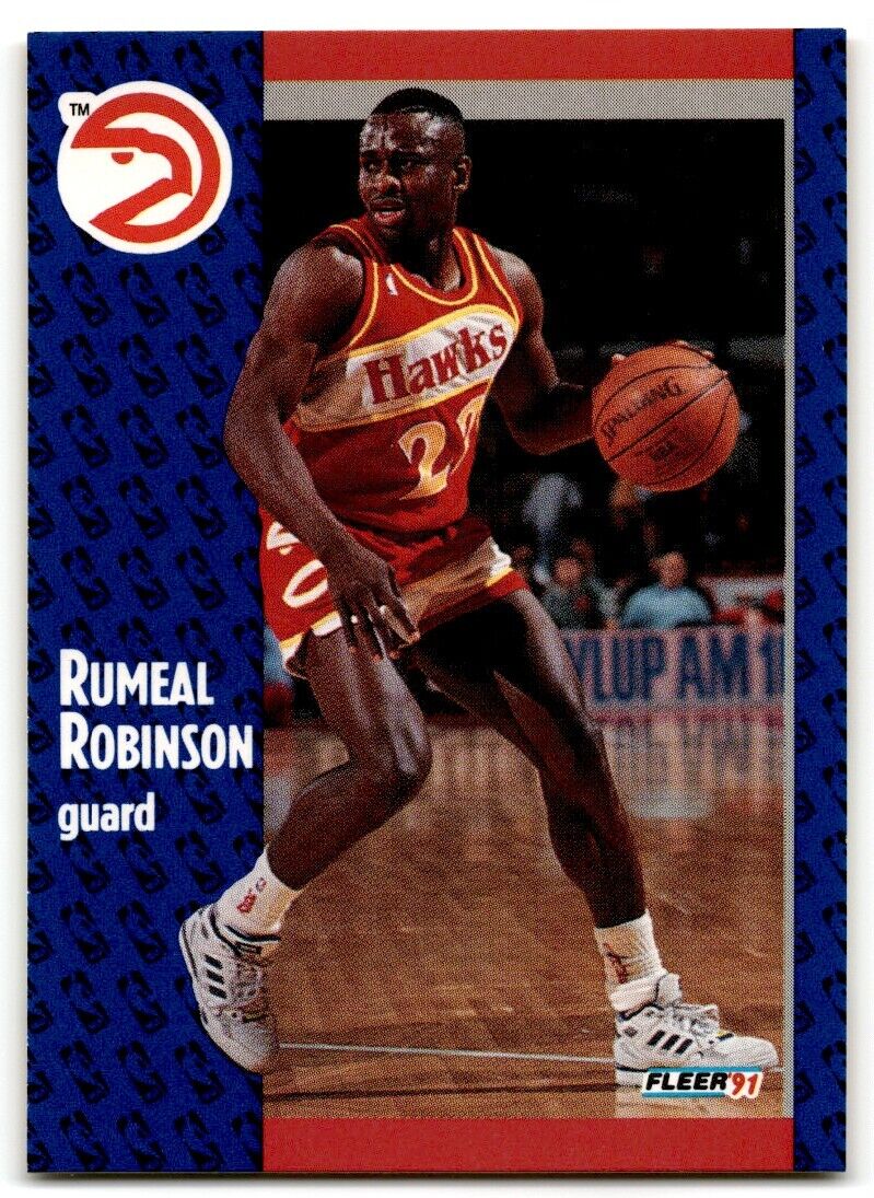 1991-92 Fleer Rumeal Robinson Atlanta Hawks #3