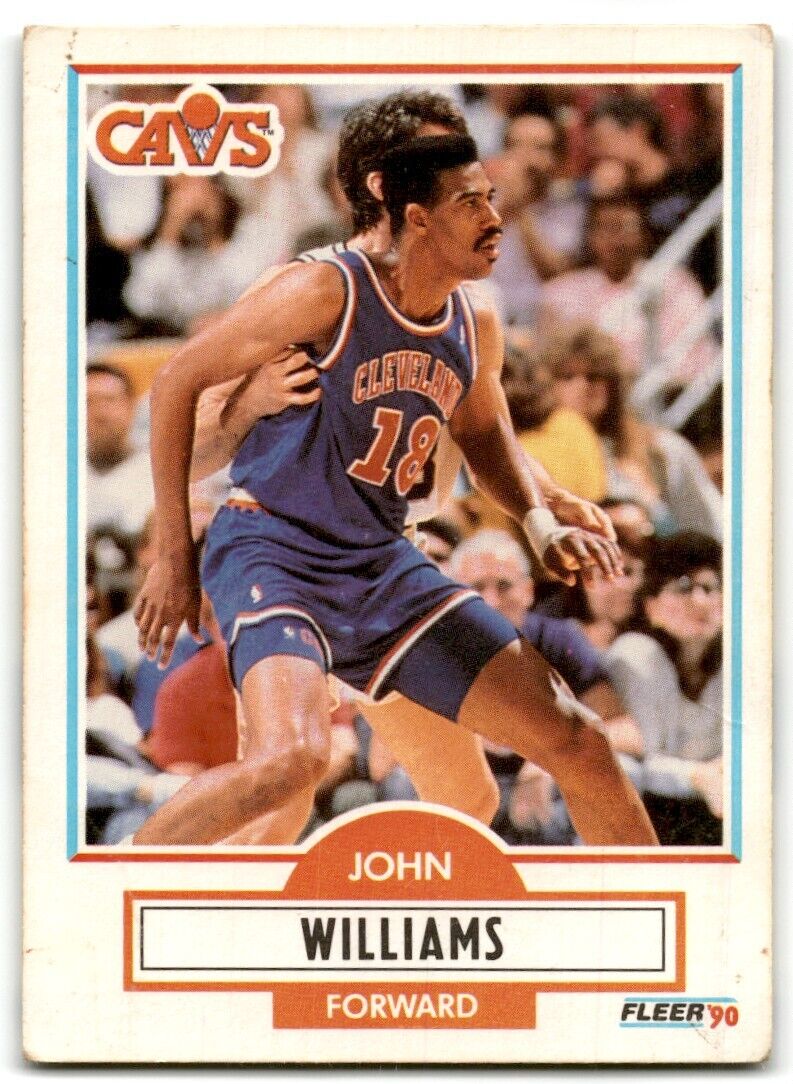 1990-91 Fleer John Williams Cleveland Cavaliers #37