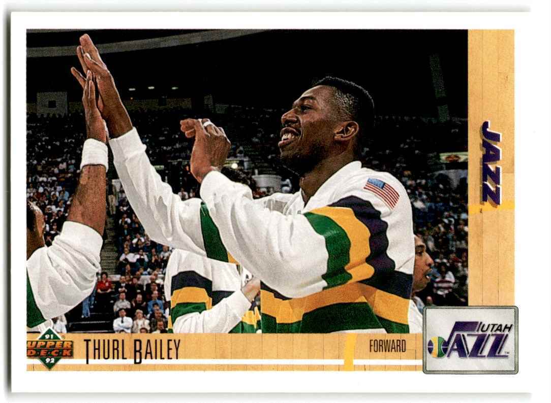 1991-92 Upper Deck Thurl Bailey Utah Jazz #139