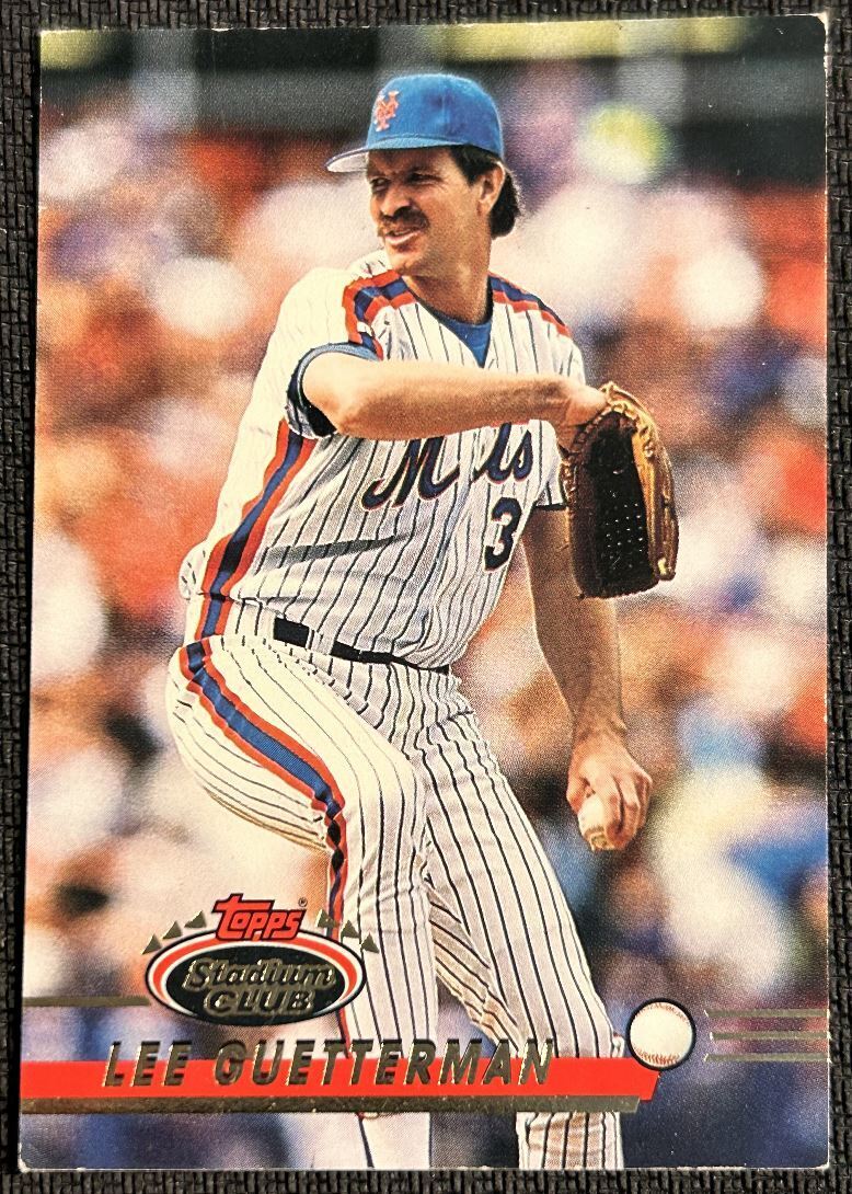 1993 Topps Stadium Club Lee Guetterman New York Mets #214