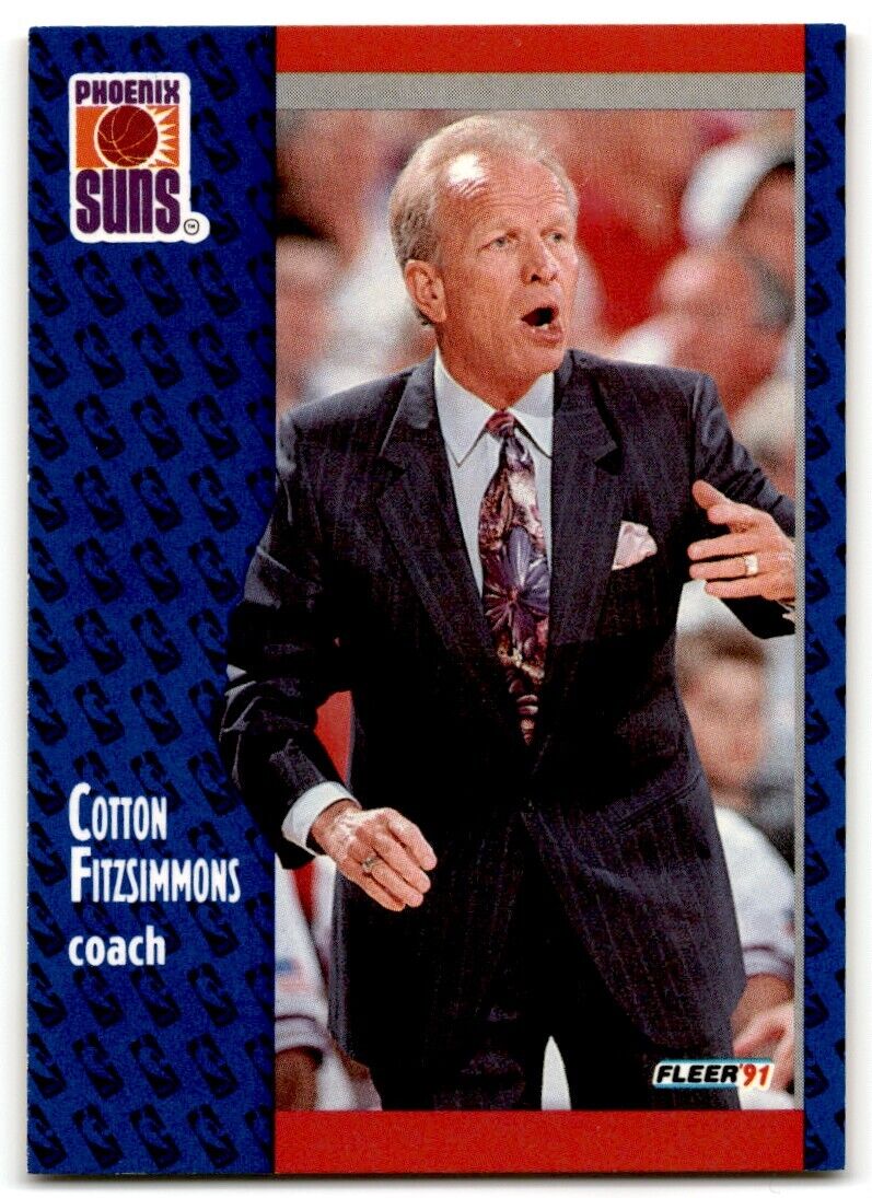 1991-92 Fleer Cotton Fitzsimmons Phoenix Suns #159