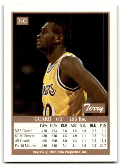 1990-91 SkyBox Terry Teagle Los Angeles Lakers #392