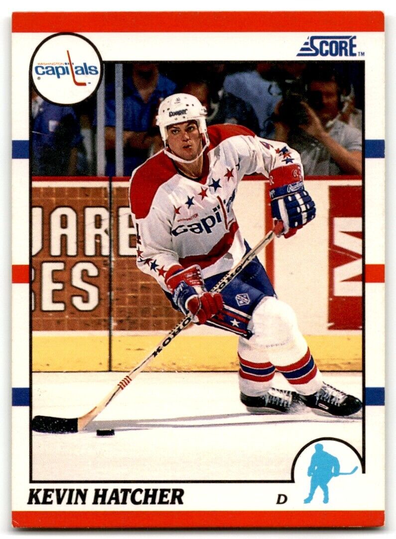 1990-91 Score Kevin Hatcher Washington Capitals #90