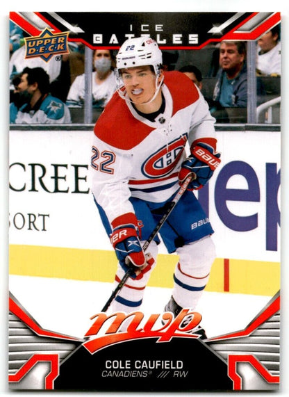 2022-23 Upper Deck MVP Ice Battles Cole Caufield Montreal Canadiens #85