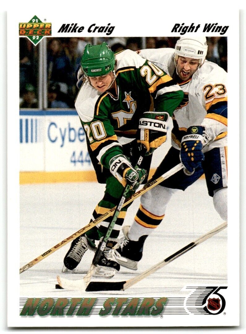 1991-92 Upper Deck Mike Craig Minnesota North Stars #125