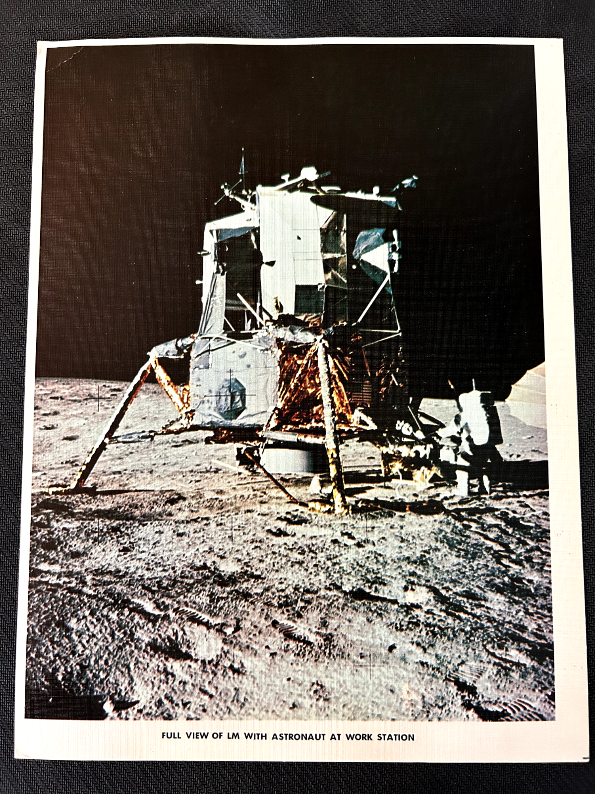 Apollo moon astronaut photo - Official litho