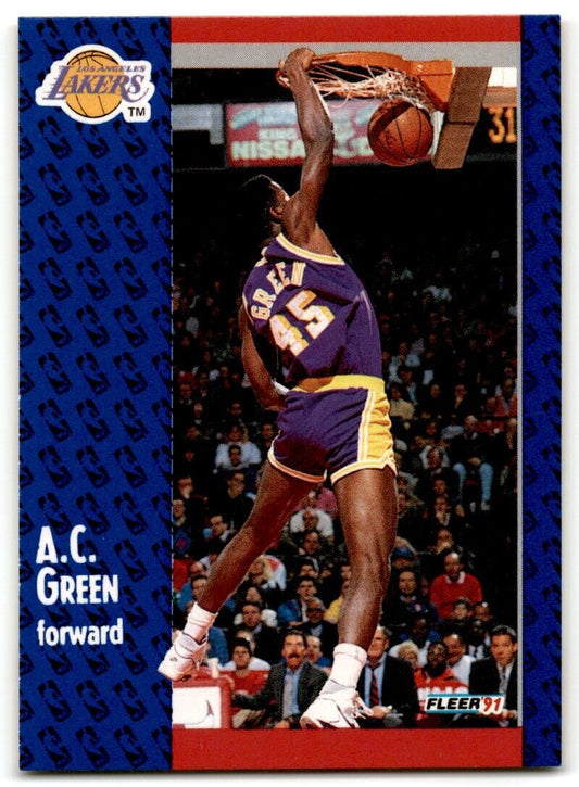 1991-92 Fleer A.C. Green Los Angeles Lakers #99