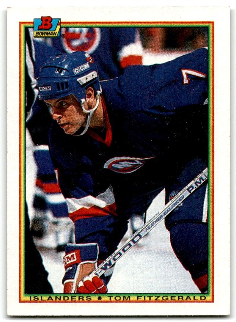 1990-91 Bowman Tom Fitzgerald Rookie New York Islanders #116