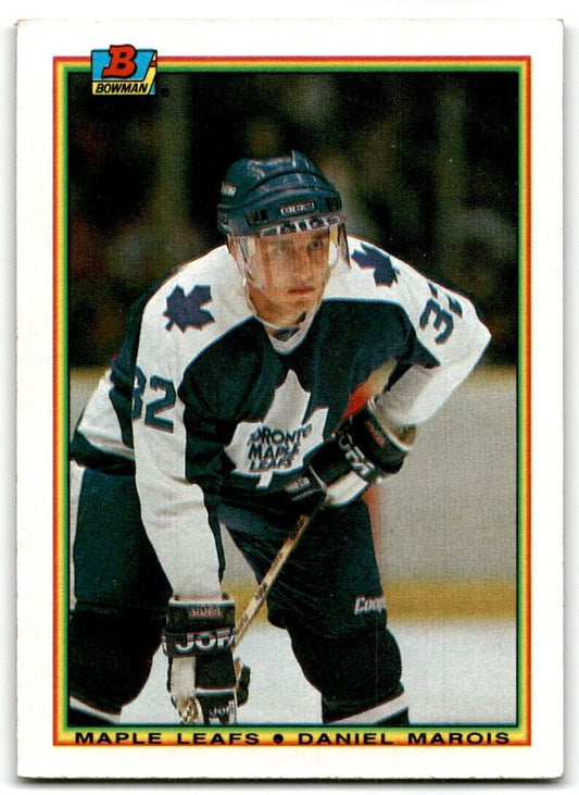 1990-91 Bowman Daniel Marois Toronto Maple Leafs #160