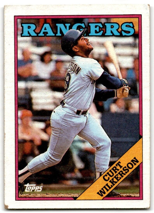 1988 Topps Curt Wilkerson Texas Rangers #53