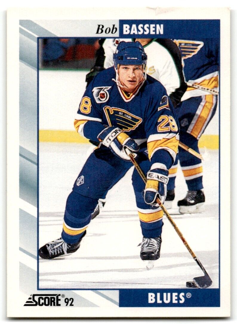 1992-93 Score Bob Bassen St. Louis Blues #132