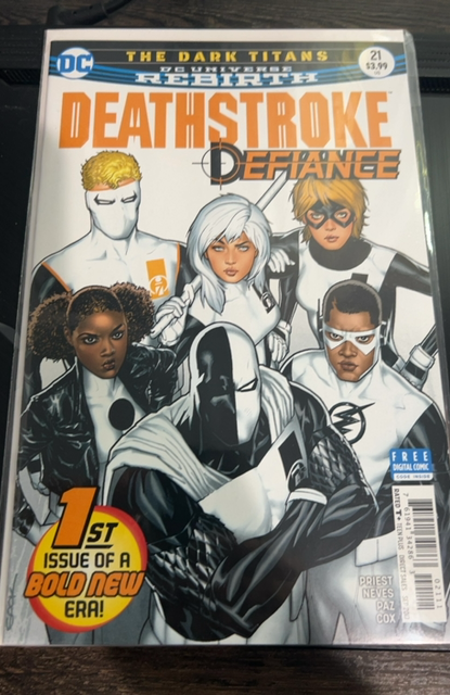 Deathstroke # 21 September 2017 DC Comics