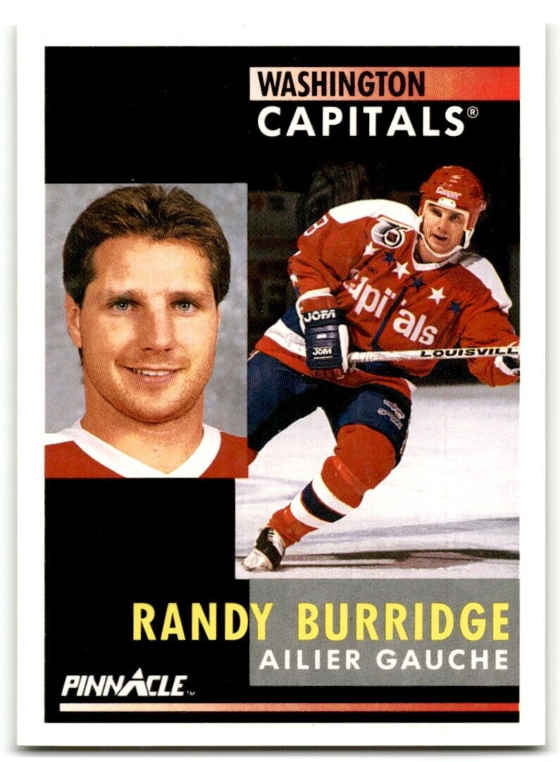 1991-92 Pinnacle Randy Burridge Washington Capitals #55