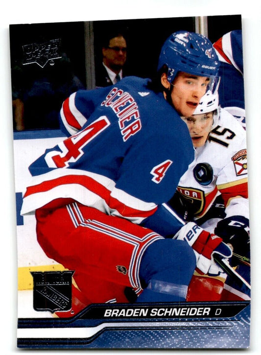 2023-24 Upper Deck Braden Schneider New York Rangers #372