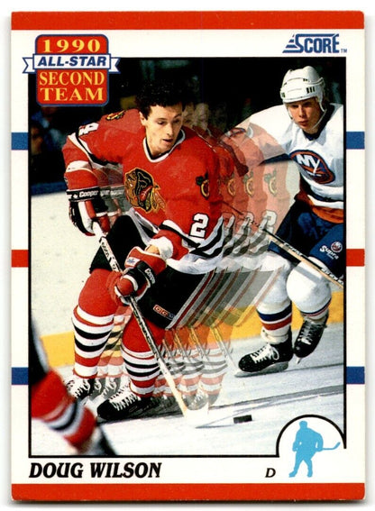 1990-91 Score Canadian Doug Wilson Chicago Blackhawks #320