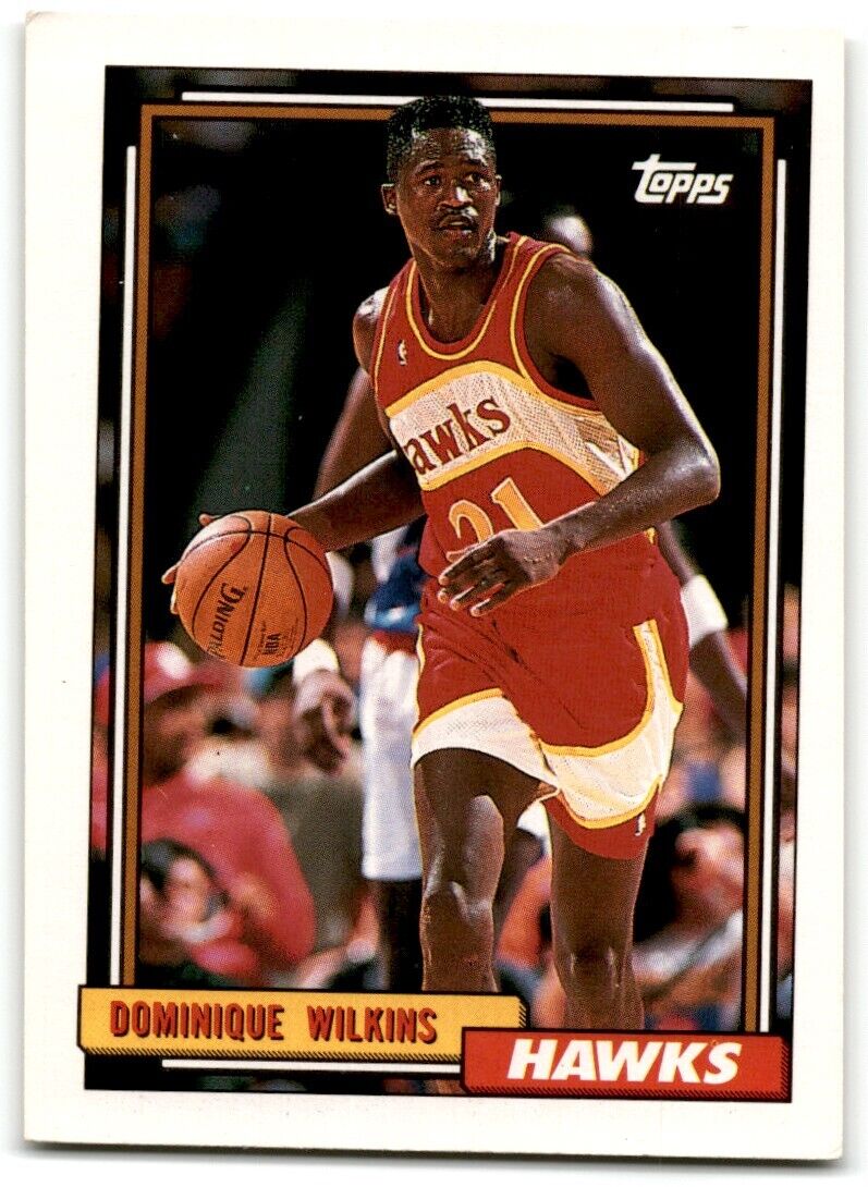 1992-93 Topps Dominique Wilkins Atlanta Hawks #35