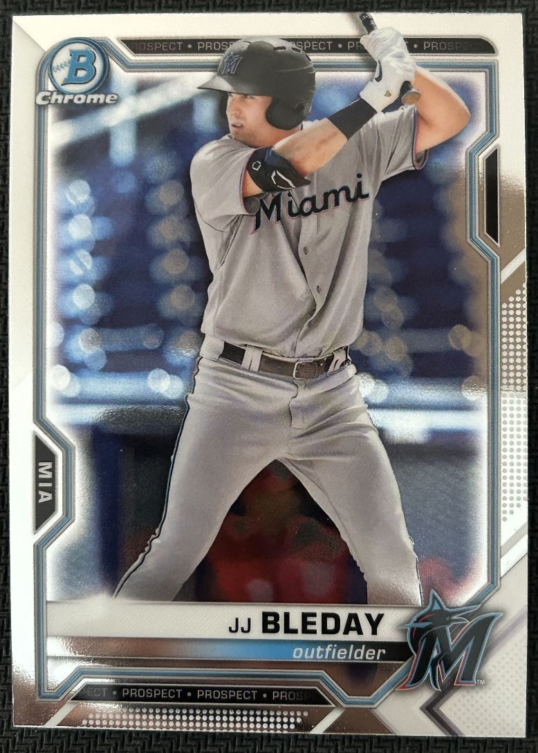 2021 Bowman Chrome Prospects JJ Bleday Miami Marlins #BCP-93