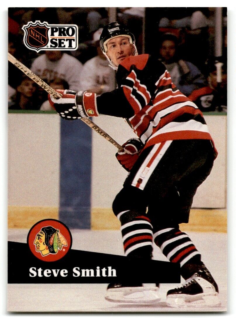 1991-92 Pro Set Steve Smith Chicago Blackhawks #370