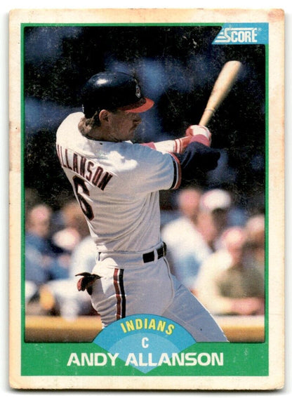 1989 Score Andy Allanson Cleveland Indians #46