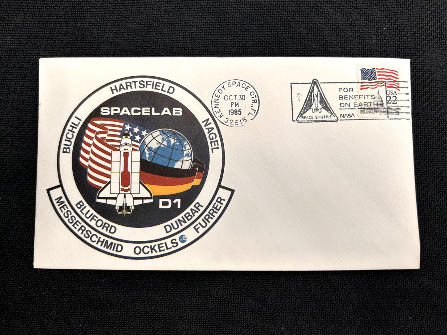 NASA Space Shuttle STS-61-A Spacelab D1 cover