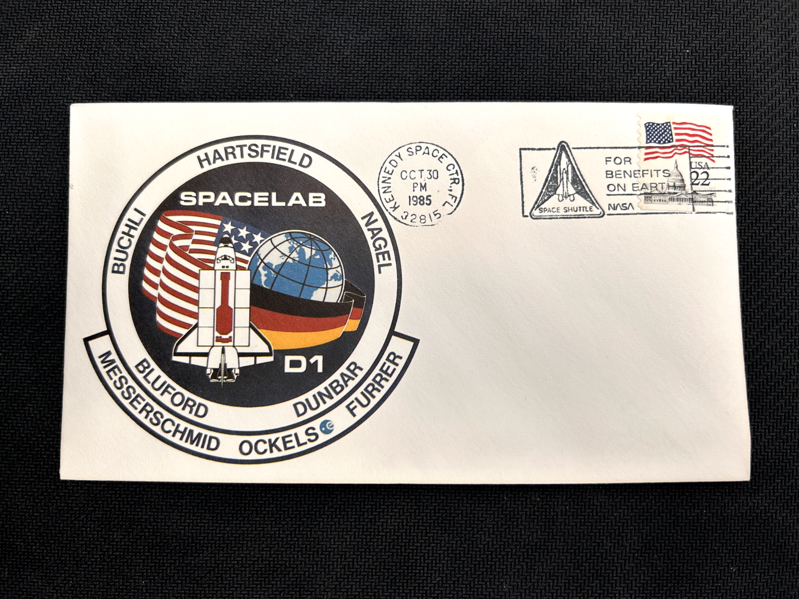 NASA Space Shuttle STS-61-A Spacelab D1 cover