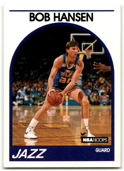 1989-90 Hoops Bobby Hansen Utah Jazz #27