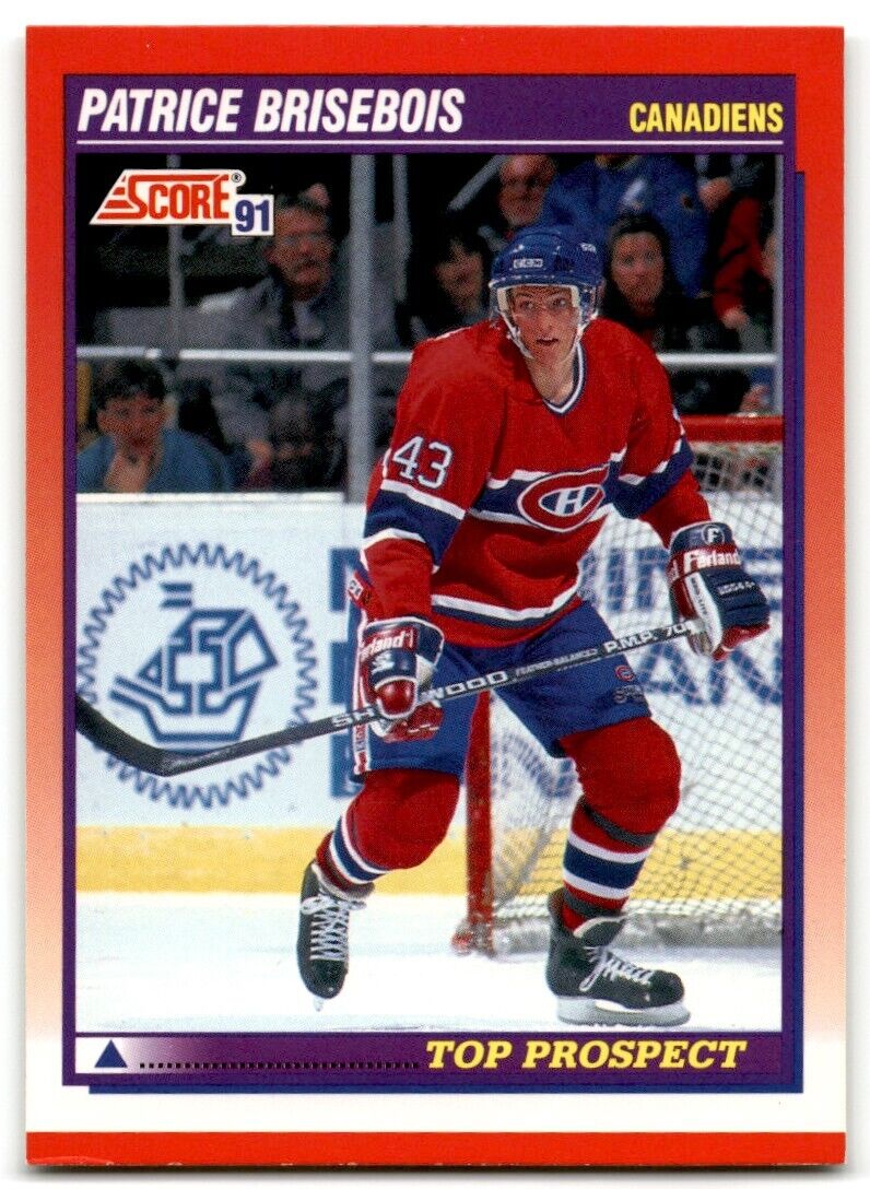 1991-92 Score Canadian Bilingual Patrice Brisebois Montreal Canadiens #272