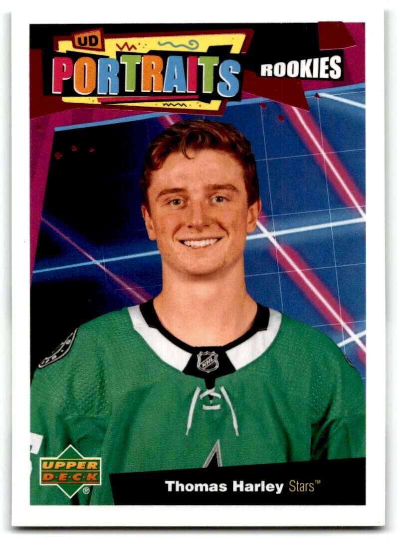 2020-21 Upper Deck UD Portraits Thomas Harley Rookie Dallas Stars #P-66