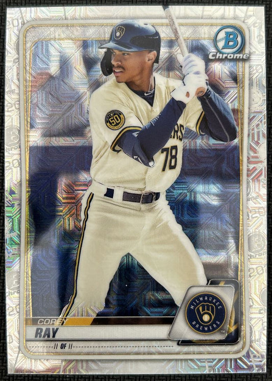 2020 Bowman Chrome Prospects Mojo Corey Ray Milwaukee Brewers #BCP-248