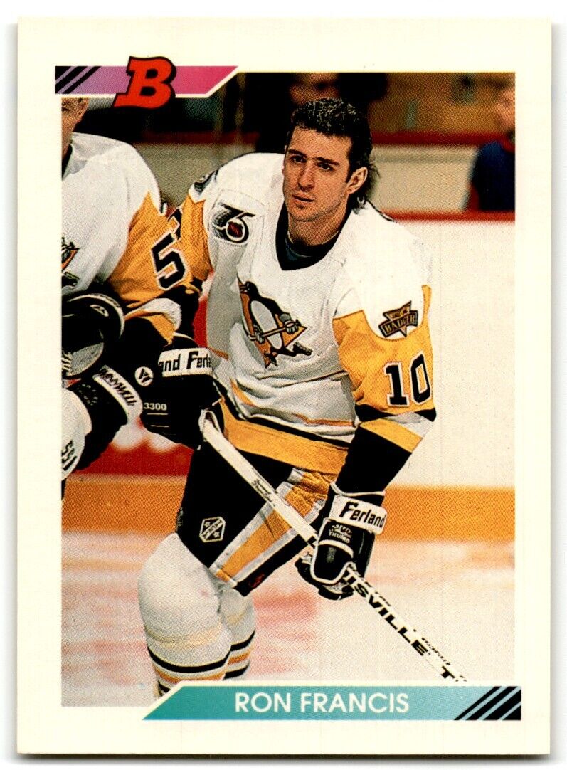 1992-93 Bowman Ron Francis Pittsburgh Penguins #123