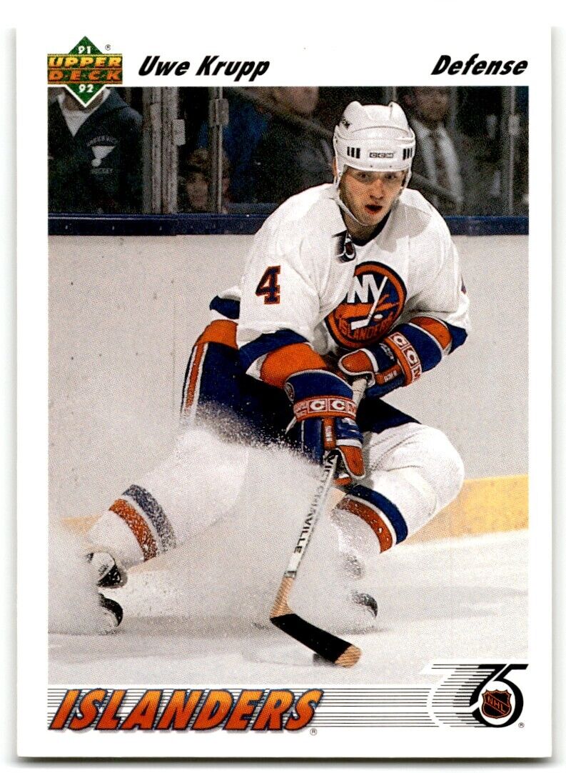 1991-92 Upper Deck Uwe Krupp New York Islanders #540