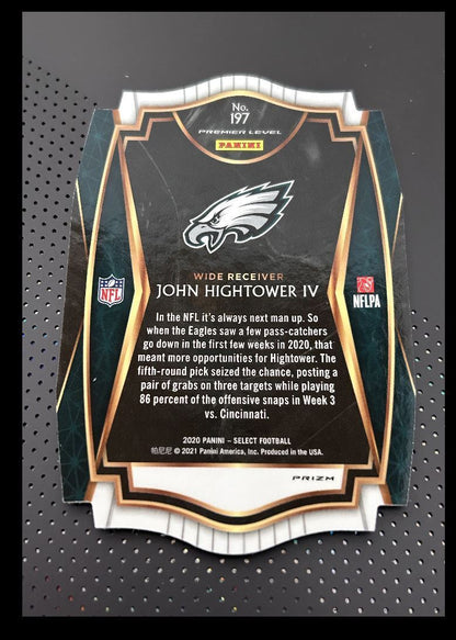 2020 Panini Select red blue prizm John Hightower IV Rookie Philadelphia Eagles