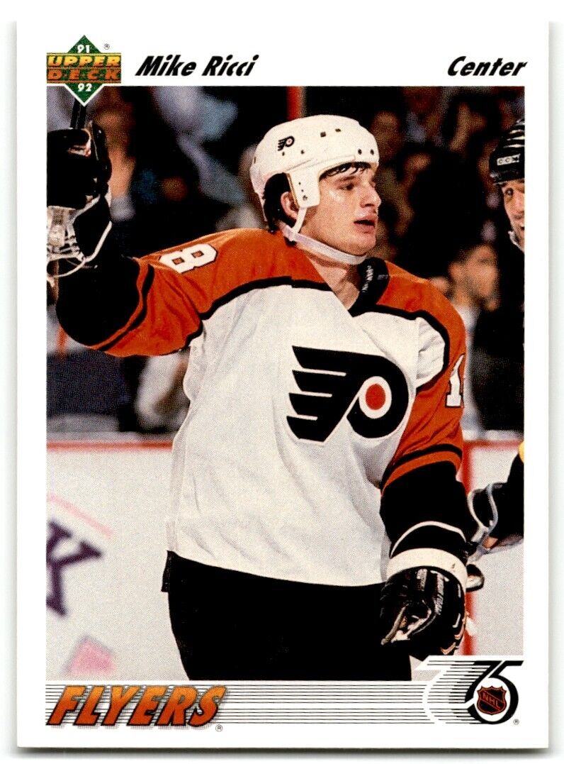 1991-92 Upper Deck Mike Ricci Philadelphia Flyers #143