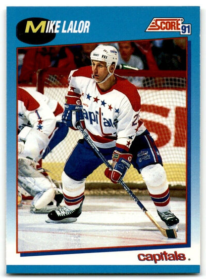 1991-92 Score Canadian Bilingual Mike Lalor Washington Capitals #469