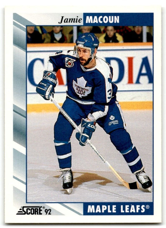 1992-93 Score Jamie Macoun Toronto Maple Leafs #88