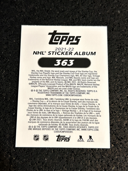 2021-22 Topps NHL Stickers #363 Anders Lee - New-York Islanders