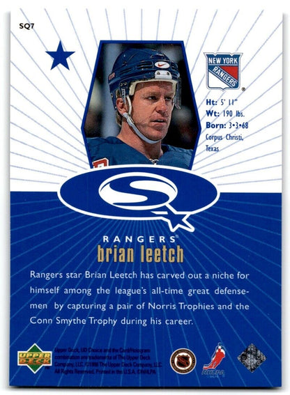 1998-99 UD Choice StarQuest Blue Brian Leetch New York Rangers #SQ7