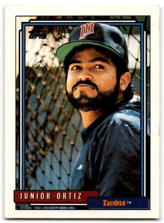 1992 Topps Junior Ortiz Minnesota Twins #617