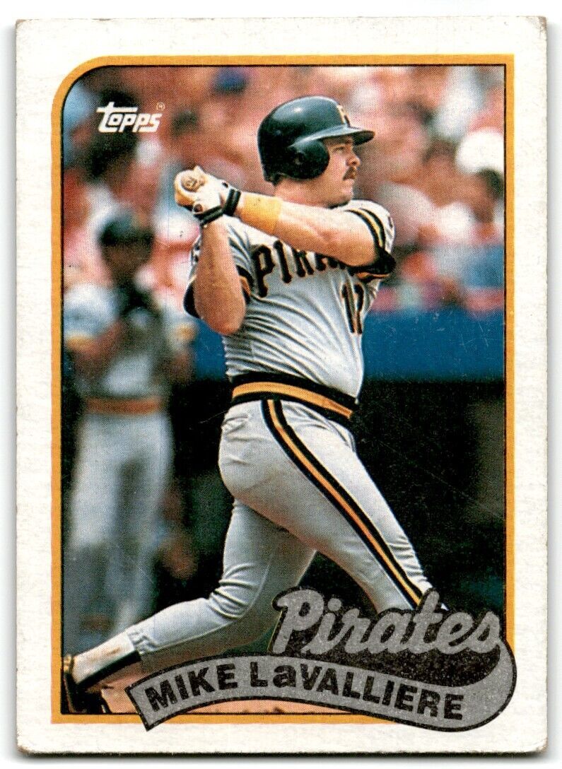 1989 Topps Mike LaValliere Pittsburgh Pirates #218