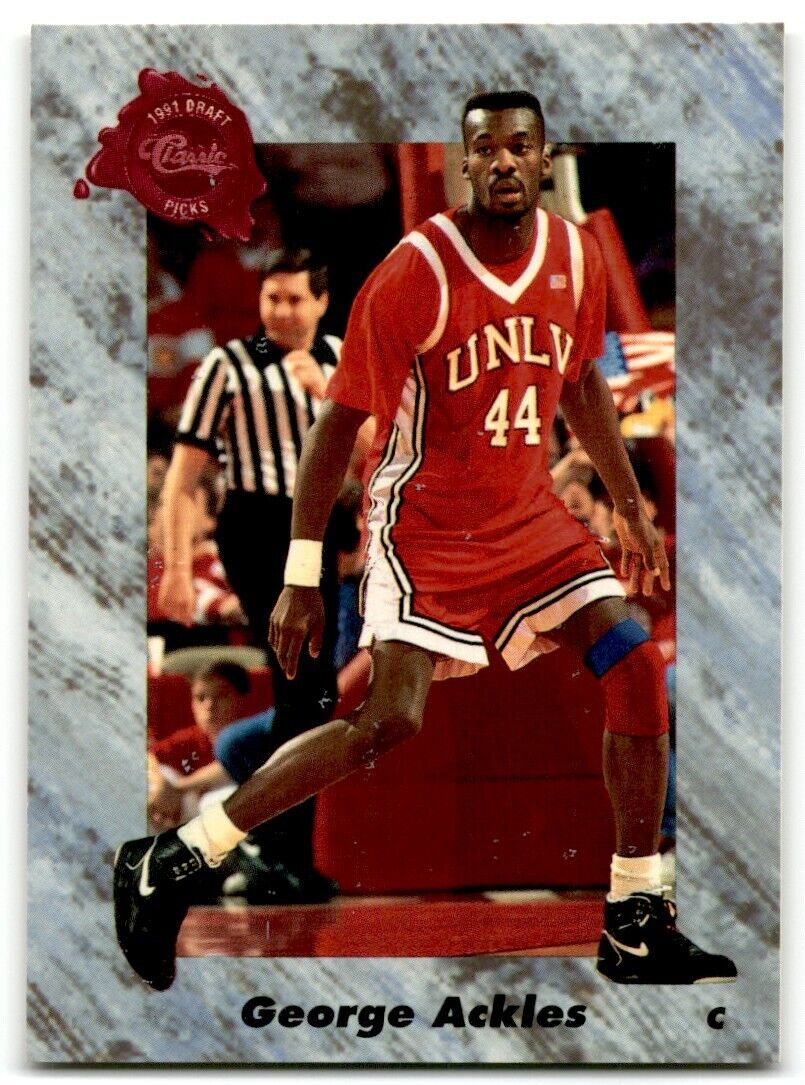 1991-92 Classic George Ackles Rookie UNLV Runnin' Rebels #167