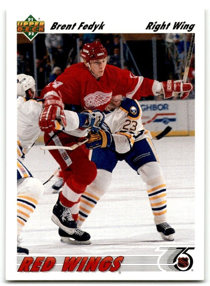 1991-92 Upper Deck Brent Fedyk Detroit Red Wings #373