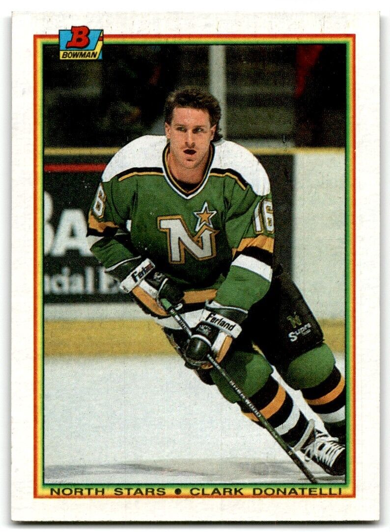 1990-91 Bowman Clark Donatelli Rookie Minnesota North Stars #181